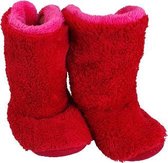 Hoog Model Pantoffel - Rood / Roze - Maat 33 / 34 - Pantoffels Dames – Pantoffels meisjes - Warme pantoffels – Sloffen - Sloffen dames – Sloffen meisjes – Winter - Kerst cadeau – K