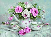 Luca-s borduurpakket English Tea & Roses om te borduren ba2317