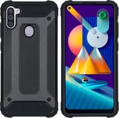 iMoshion Hoesje Geschikt voor Samsung Galaxy M11 / A11 Hoesje - iMoshion Rugged Xtreme Backcover - Zwart