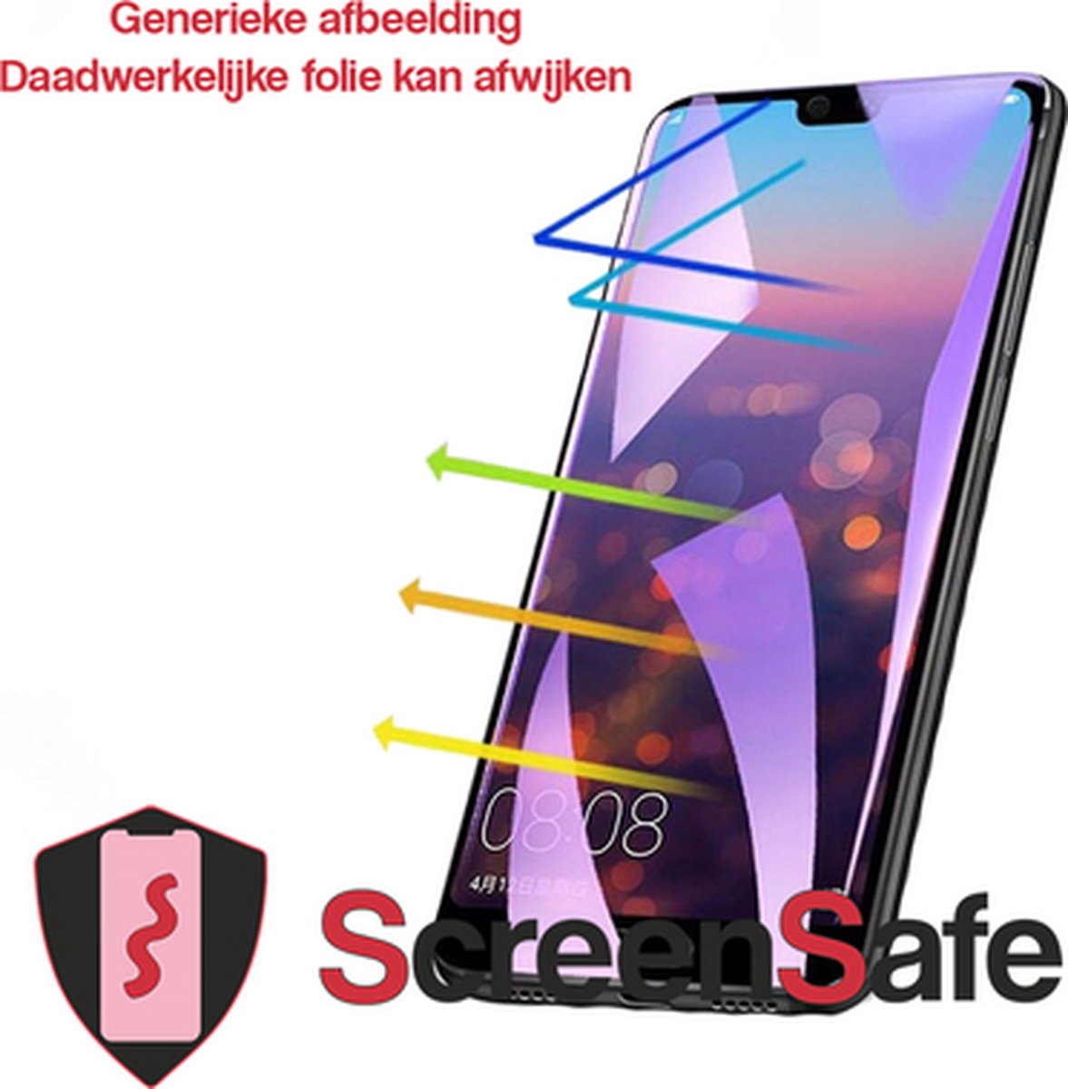 ScreenSafe High Definition Hydrogel screenprotector Vivo V1 Slagvast / Anti-Blue (AAA)