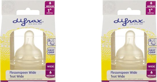 Difrax Flessenspeen Wide - Medium - 4 stuks van Difrax — afbeelding 3