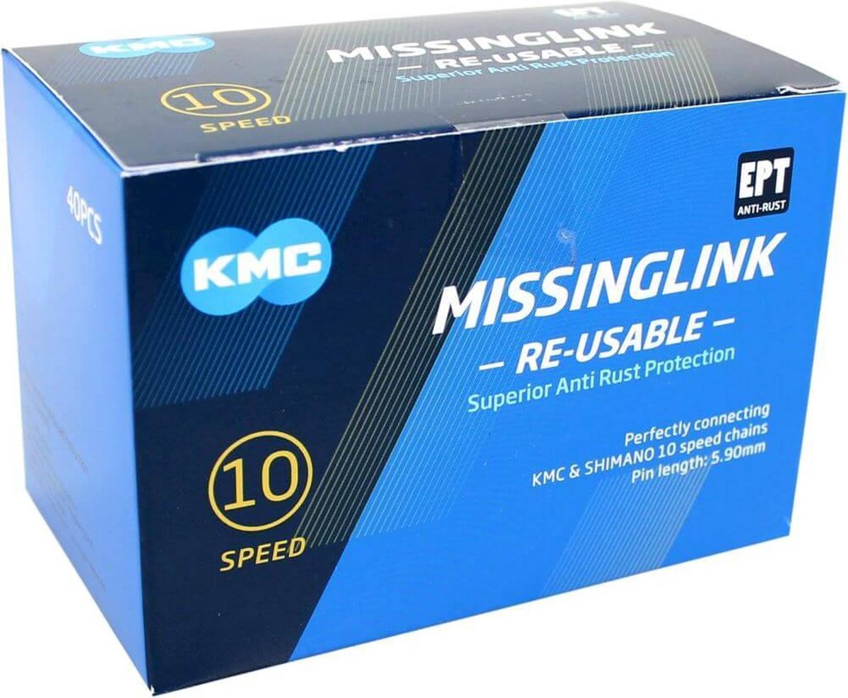 KMC Sluitschakel MissingLink 10R EPT zilv 5.88mm 10v p/40