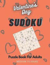 Valentine's Day Sudoku Puzzles Book For Adults - Medium To Hard