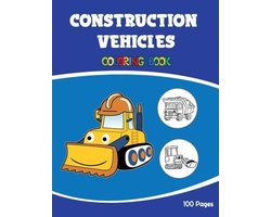 Construction Vehicles Coloring Book