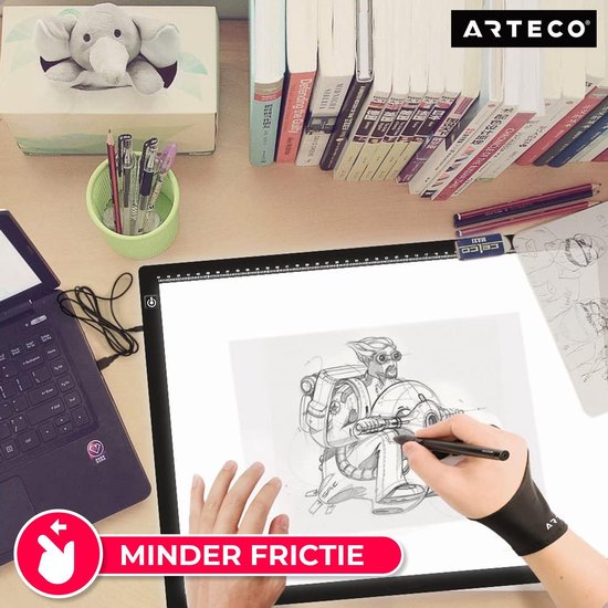 ARTECO® Tekenhandschoen Small - Drawing Artist Glove Tablet Handschoen - Arteco
