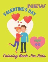Valentine's Day Coloring Book For Kids Age 4-8