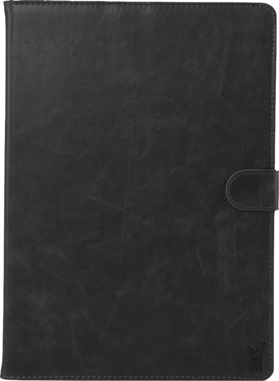 Hoes geschikt voor Samsung Galaxy Tab A 10.5 (2018) - Leer Book Case Smart Cover Zwart - Hoesje van iCall - iCall