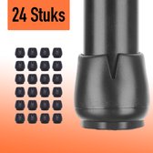 Stoelpoot Beschermers - Stoelpootdoppen - Viltjes stoelpoten - Vloerbeschermers - Anti Kras - Rond - 17-21mm - 24 stuks
