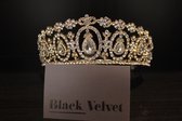 Mooie tiara, kroon, bruid, prinses, haaraccessoire, luxe diadeem, Haarpin, bloemen, haarpin, strass, koningin, maangodin, godin