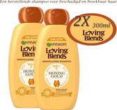 2x Garnier Loving Blends Honing Goud Herstellende Shampoo - 300 ml