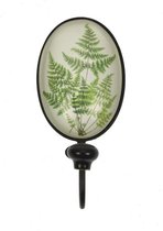 Haak metaal/glas Varen 15x6,5x5cm