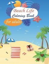 Beach Life Coloring Book for adults