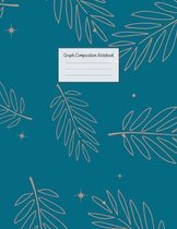 Graph Composition Notebook: Grid Paper Notebook: Large Size 8.5x11 Inches, 110 pages. Notebook Journal: Blue Golden Leafs Workbook for Preschooler