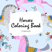 Horses Coloring Book for Children (8.5x8.5 Coloring Book / Activity Book)