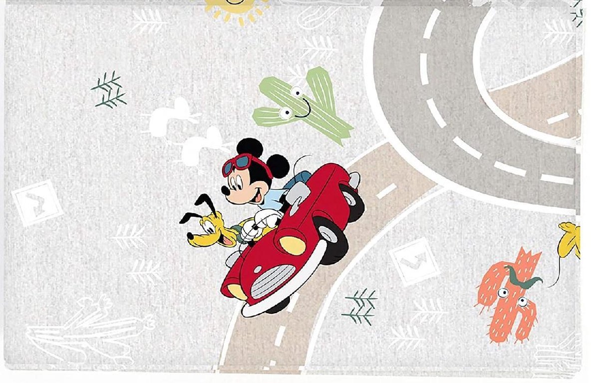 Stijg Bel terug rijkdom Disney Baby - Babymat - Speelkleed - Mickey Mouse - Pluto - Weg met auto -  ... | bol.com