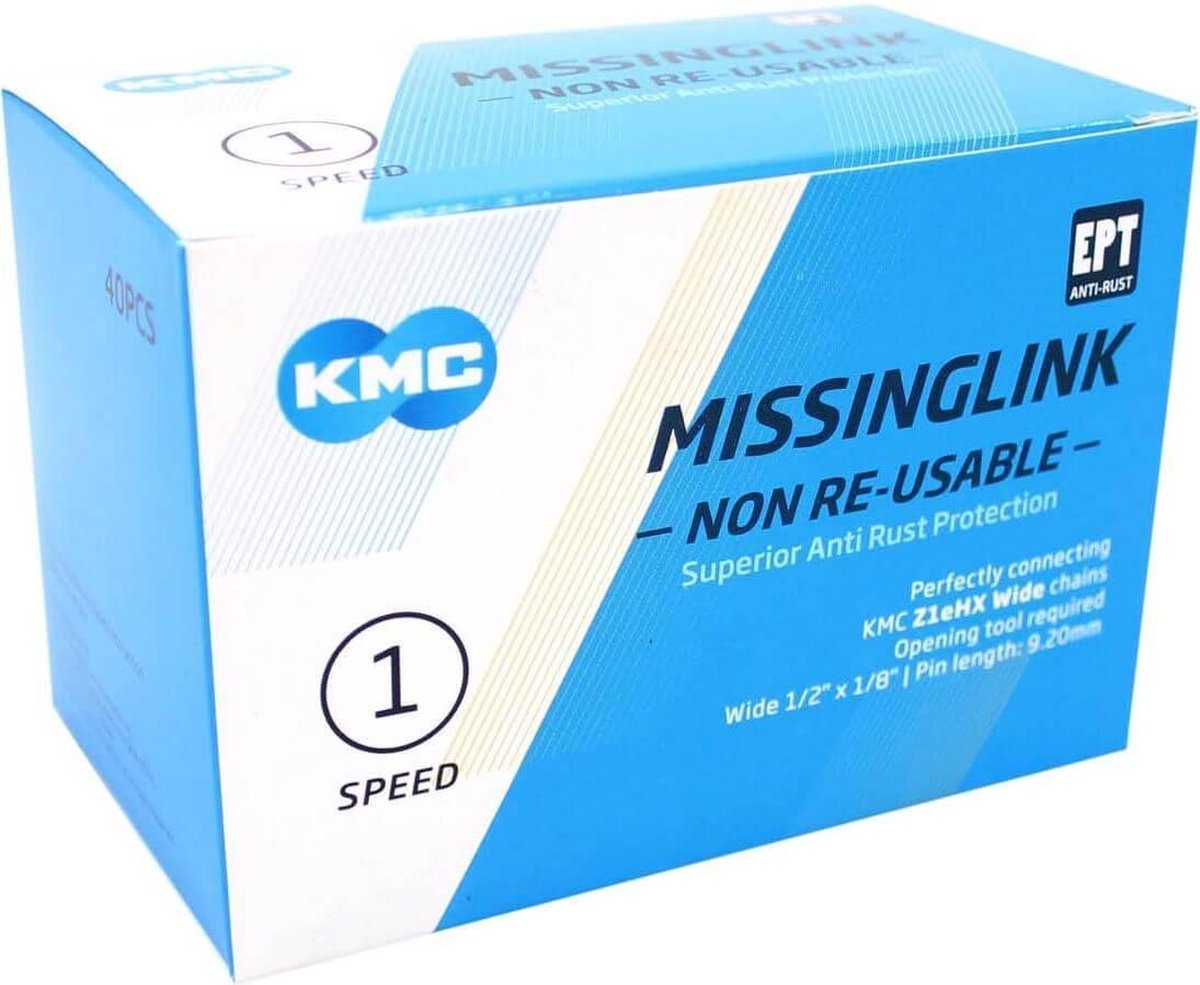 KMC Sluitschakel MissingLink Z1eHX NR EPT zilver wide(40)