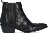 Notre-V 08b-201 Enkellaarsjes - Enkelboots - Dames - Zwart - Maat 38