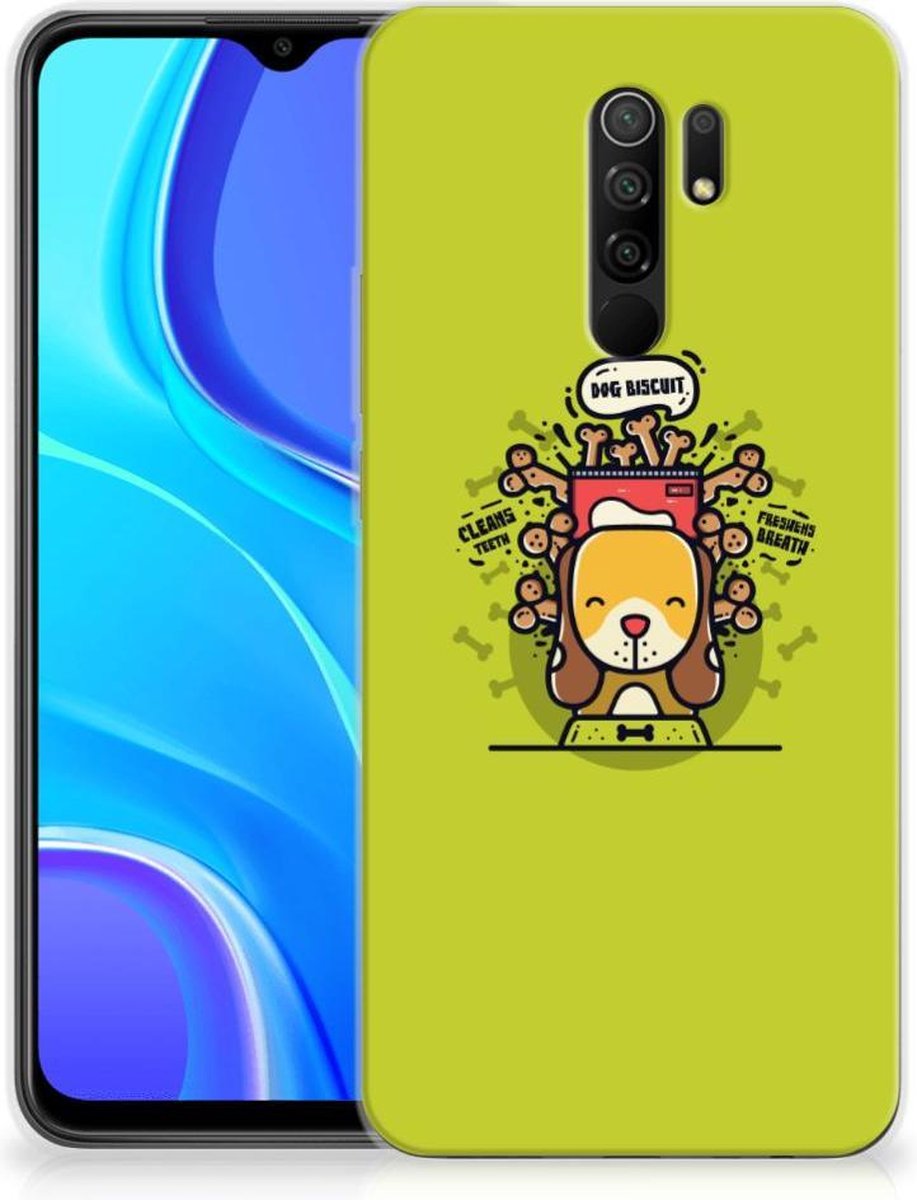 Xiaomi Redmi 9 Telefoonhoesje met Naam Doggy Biscuit