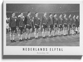 Walljar - Nederlands elftal '66 - Zwart wit poster met lijst