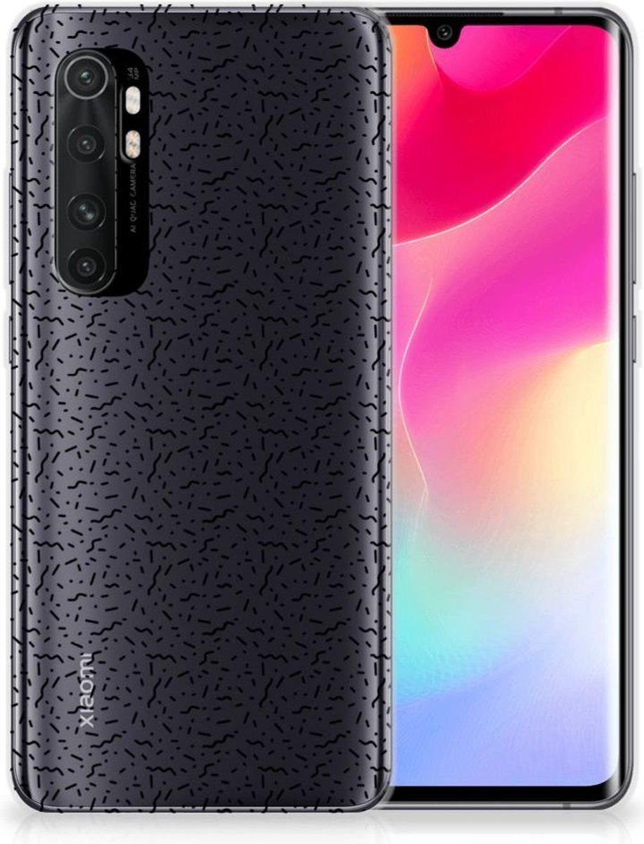 Back Cover voor Xiaomi Mi Note 10 Lite TPU bumper Stripes Dots