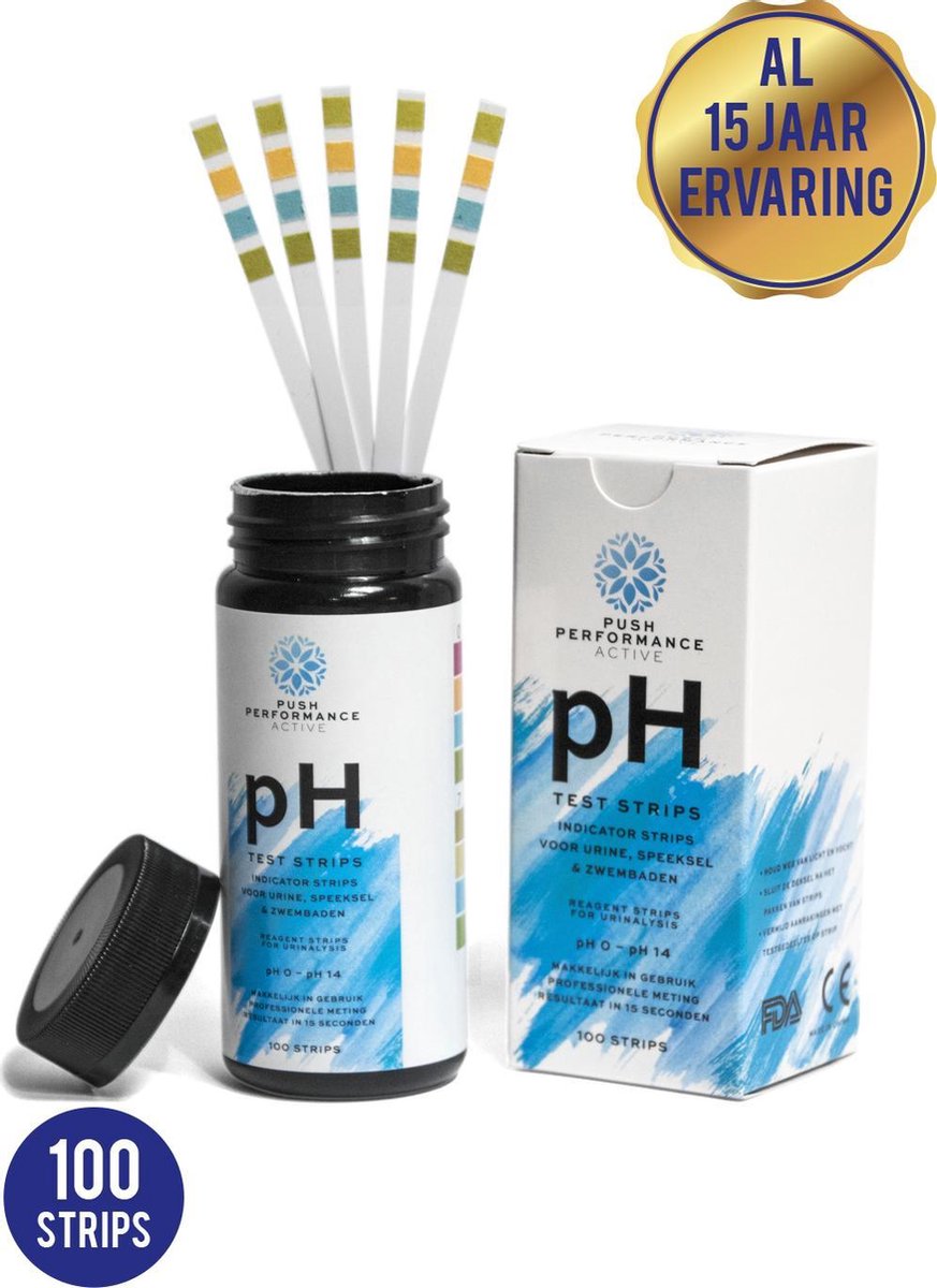 Push Performance Active - pH Strips - #1 Nederland pH Strips Urine - pH Strips pH meter - Ph Tes