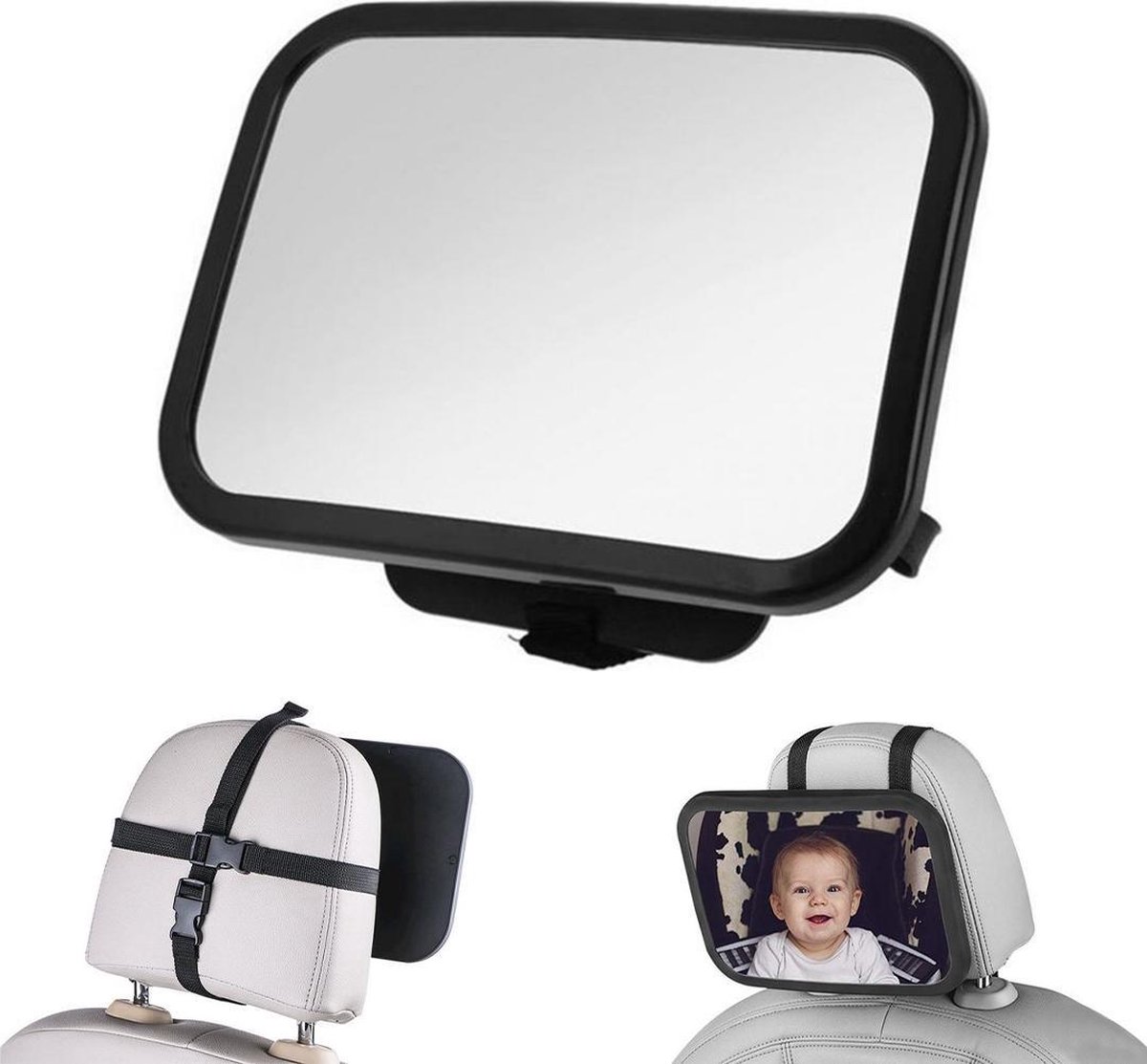 Autospiegel Baby Verstelbaar - Achteruitkijkspiegel - Baby Spiegel Auto  Achterbank
