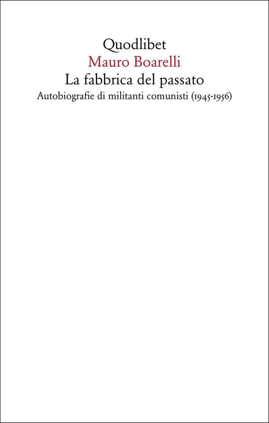 Saggi - La fabbrica del passato - cover