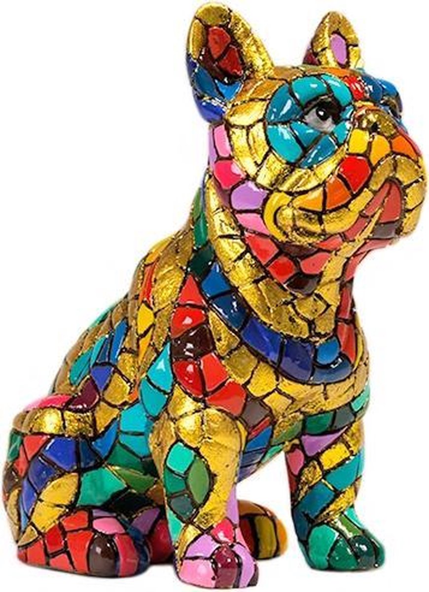 Barcino mozaiek Carnaval Bulldog (drie groottes) - Barcino mozaiek Gaudi style