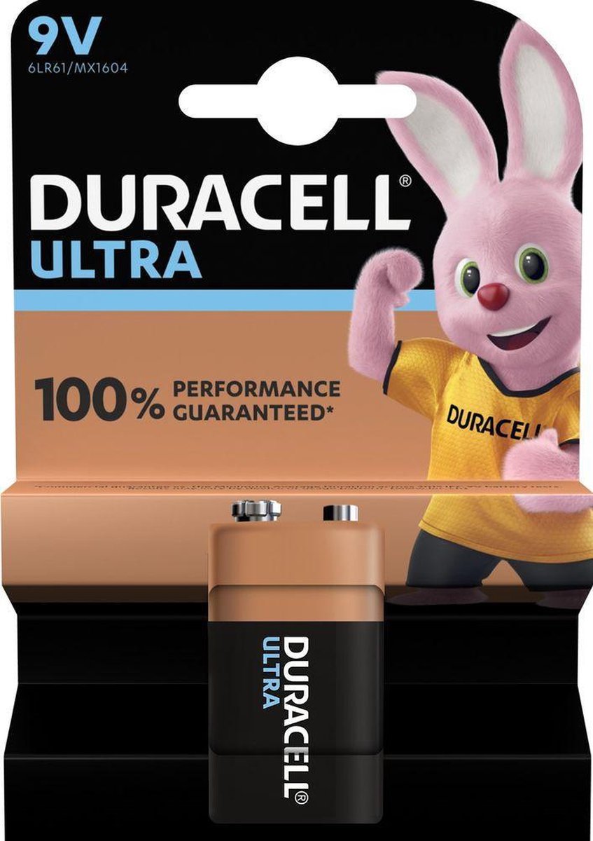 Duracell 9V Ultra Power Alkaline Batterije - 1 stuk