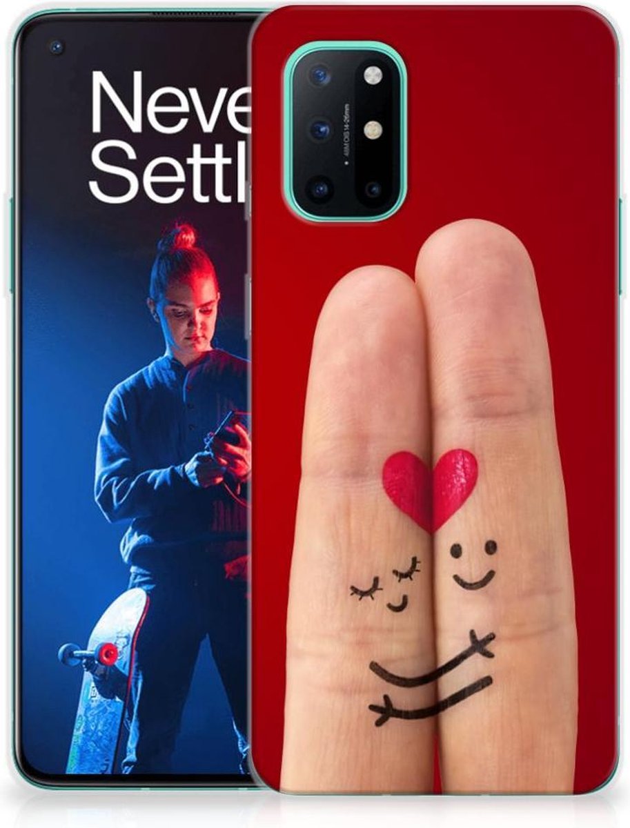 OnePlus 8T Silicone Back Cover Liefde - Origineel Romantisch Cadeau