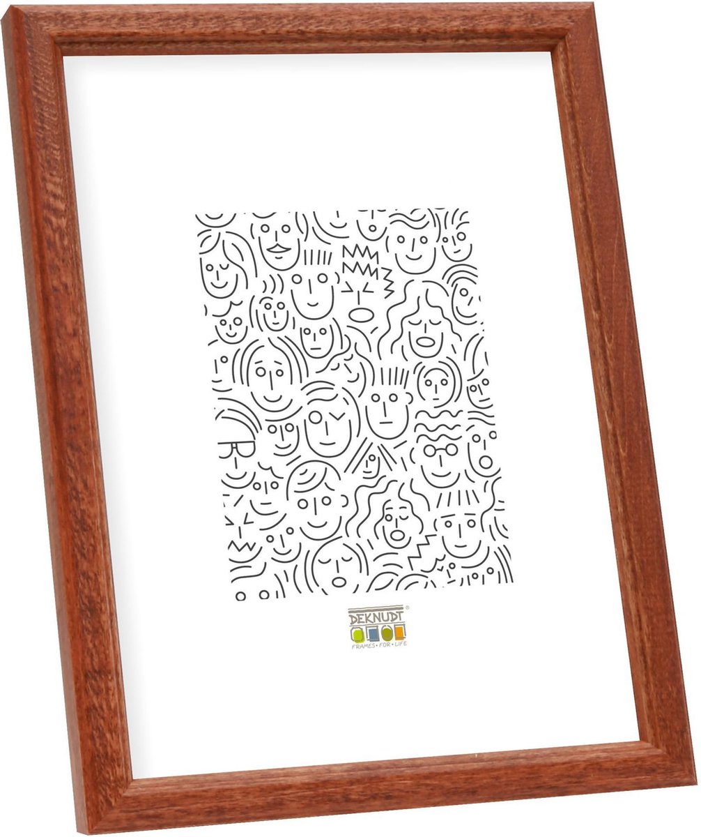 Deknudt Frames fotolijst S236H3 - bruin - hout - foto: 20x30 cm donkerbruin