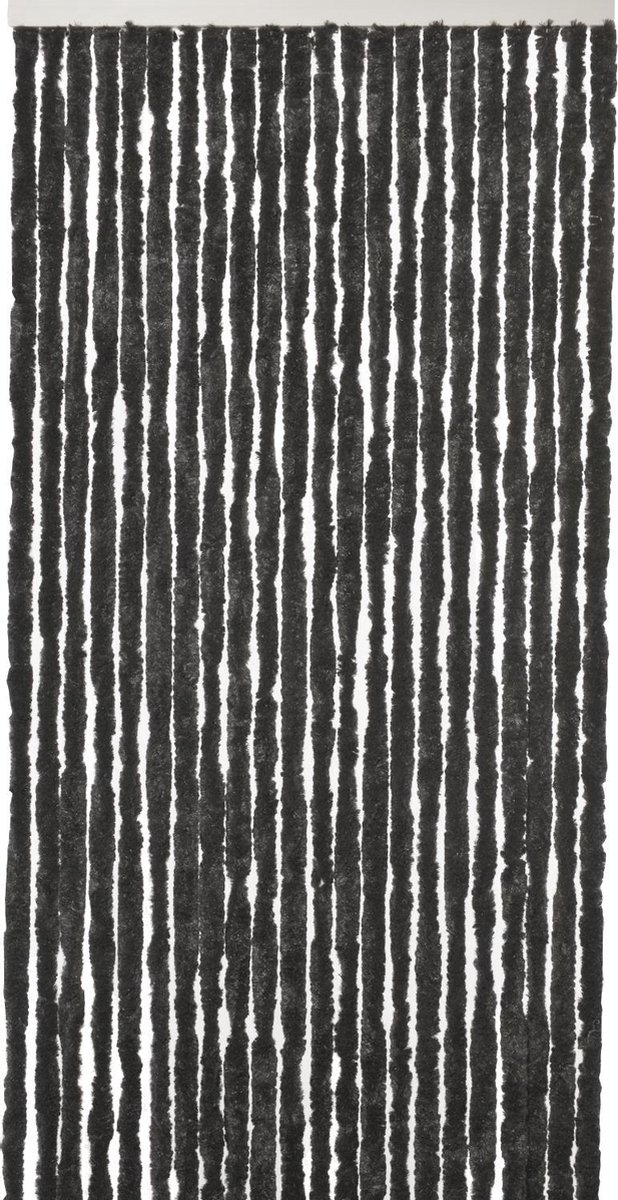 Vliegengordijn-kattenstaart- 100x240cm zwart uni in doos
