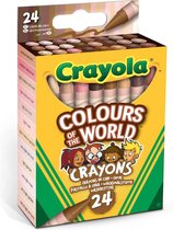 Crayola Couleurs du Monde - 24 Crayons de Cire
