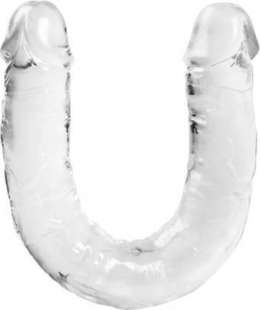 Goedkoopste Dubbele Transparante Realistische Doorzichtige Dildo - Koppel Dildo - Transparante Dildo - Flexibel - Parabenen Vrij - Intergalactic - Eternity