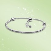 Armband Zilver |Verstelbare Zilveren armband | past op Pandora | Pandora compatible | Bedelarmband | Verstelbare sluiting  | Elegante dames armband