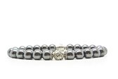 Beaddhism - Armband - La Palma - Zilver - Lucky Dragon - 8 mm - 18 cm