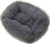 Dogs&Co Fluffy Bench kussen 60x50cm Antraciet - Hondenkussen - Benchkussen