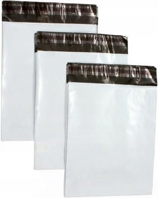 50 enveloppes en plastique opaque / sacs de boutique en ligne