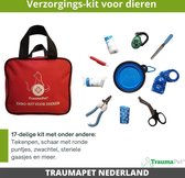 TraumaPet EHBO-Kit voor dieren - 17-delige Dierverzorgingskit | O.a: tekentang, nagelschaar, zwachtel, schaar met ronde puntjes, steriele gaasjes