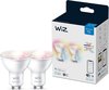 WiZ Spot Slimme LED Verlichting - Gekleurd en Wit Licht - GU10 - 50W - WiFi - 2 stuks