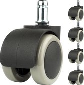 bod gevolgtrekking krekel Sedero Bureaustoel wieltjes - Diameter: 11 mm - Set van 5 stuks - Voor  laminaat en... | bol.com