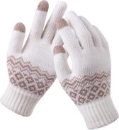 Stargoods Handschoenen - Handschoenen - Handschoenen Heren - Handschoenen dames - Tijdelijk Tweede Paar Gratis - Handschoenen Winter - Touchscreen Handschoenen - Wit/Beige