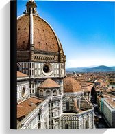 Canvas  - Kathedraal van Florence - Italië  - 30x40cm Foto op Canvas Schilderij (Wanddecoratie op Canvas)