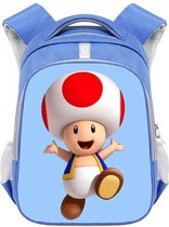 Super Mario Toad tekening Rugzak- Kinderrugzak kinderrugtas- Schooltas