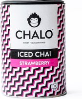 CHALO Strawberry Iced Chai - Vegan Aardbei Iced Tea - Zwarte Assam thee - 300GR