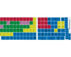 Toetsenbordstickers.nl Qwerty Standaard - Typecursus stickers voor leren typen