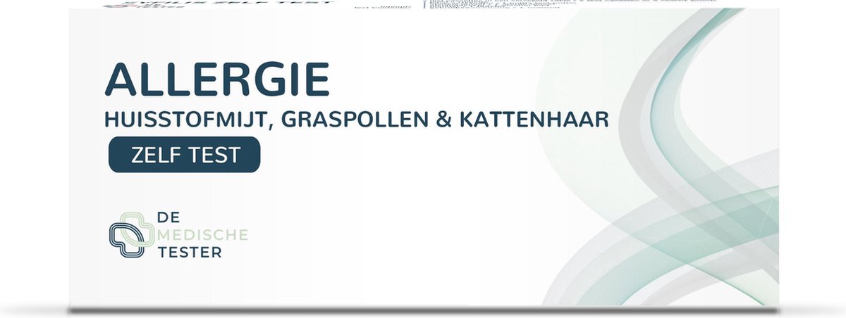 Goedkoopste De Medische Tester - Allergie Test (Huisstofmijt, Graspollen en Kattenhaar) - Zelftest
