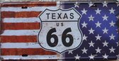 Wandbord – Texas - Vintage Retro - Mancave - Wand Decoratie - Emaille - Reclame Bord - Tekst - Grappig - Metalen bord - Schuur - Mannen Cadeau - Bar - Café - Kamer - Tinnen bord -
