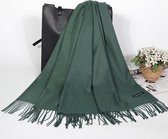 Luxe Cashmere Herfst / Winter Sjaal - Stola - Cape – Omslagdoek - Shawl - Pashmina | Groen