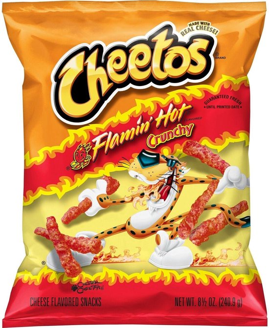 Bol Com Cheetos Crunchy Flaming Hot 226 Gr Chips Lays